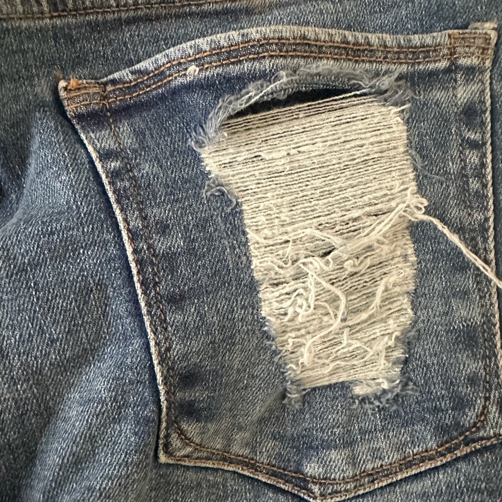 Good American Good High Rise Cropped Girlfriend Jeans. Size 12/31 - Picture 5 of 8